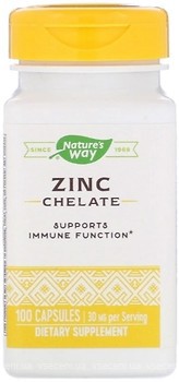 Фото Nature's Way Zinc Chelate 30 мг 100 капсул (NWY-41091)