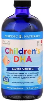 Фото Nordic Naturals Children's DHA 530 мг со вкусом клубники 473 мл (NOR-02724)