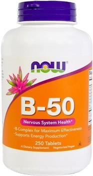 Фото Now Foods Vitamin B-50 250 таблеток (00428)