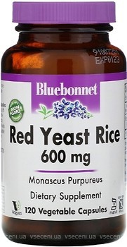 Фото Bluebonnet Nutrition Red Yeast Rice 600 мг 120 капсул (BLB01171)