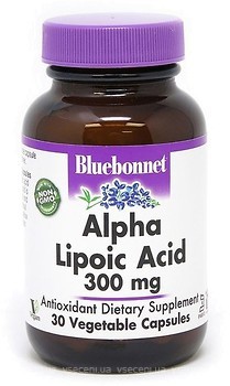 Фото Bluebonnet Nutrition Alpha Lipoic Acid 300 мг 30 капсул (BLB0853)