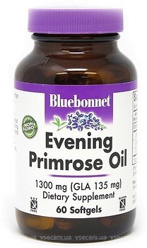 Фото Bluebonnet Nutrition Evening Primrose Oil 1300 мг 60 капсул