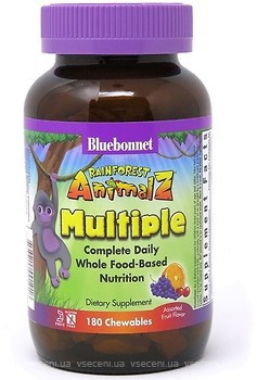 Фото Bluebonnet Nutrition Rainforest Animalz Multiple 180 таблеток (BLB0191)