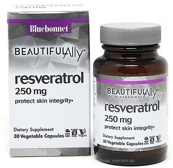 Фото Bluebonnet Nutrition Resveratrol 250 мг 30 капсул (BLB0876)