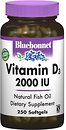 Фото Bluebonnet Nutrition Vitamin D3 2000 IU 250 капсул (BLB0319)