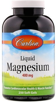 Фото Carlson Labs Liquid Magnesium 400 мг 250 капсул (CAR-05202)