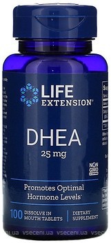 Фото Life Extension DHEA 25 мг 100 таблеток (LEX-60710)