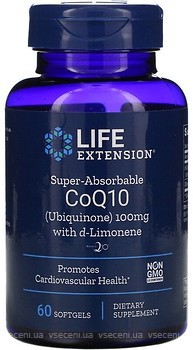 Фото Life Extension Super-Absorbable CoQ10 100 мг 60 капсул (LEX-19516)