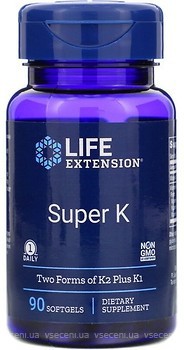 Фото Life Extension Super K 90 капсул