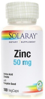 Фото Solaray Zinc 50 мг 100 капсул