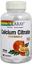 Фото Solaray Calcium Citrate 1000 мг со вкусом апельсина 60 таблеток (SOR04584)