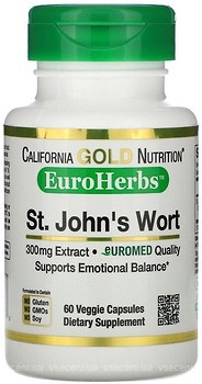 Фото California Gold Nutrition St. John's Wort Extract 300 мг 60 капсул