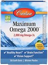 Фото Carlson Labs Maximum Omega 2000 мг со вкусом лимона 30 капсул (CAR60020)