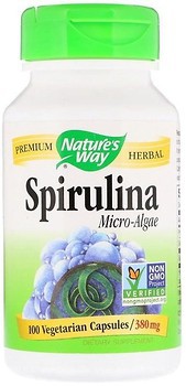 Фото Nature's Way Spirulina Micro-Algae 380 мг 100 капсул