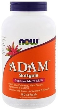 Фото Now Foods Adam Male Multi 180 капсул