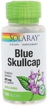 Фото Solaray Blue Skullcap 425 мг 100 капсул (SOR01560)