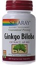 Фото Solaray Ginkgo Biloba Leaf Extract 60 мг 60 капсул (SOR03600)