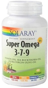 Фото Solaray Super Omega 3-7-9 120 капсул (SOR61009)