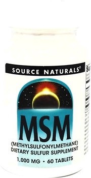 Фото Source Naturals MSM 1000 мг 60 таблеток