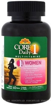 Фото Country Life Core Daily-1 for Women 60 таблеток