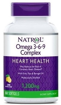 Фото Natrol Omega 3-6-9 Complex 1200 мг со вкусом лимона 60 капсул (NTL00997)