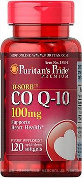 Фото Puritan's Pride Q-Sorb Co Q-10 100 мг 120 капсул