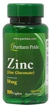 Фото Puritan's Pride Zinc Gluconate 50 мг 100 таблеток