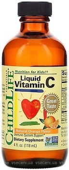 Фото ChildLife Liquid Vitamin C со вкусом апельсина 118.5 мл