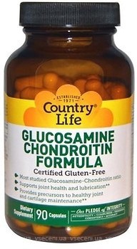 Фото Country Life Glucosamine Chondroitin Formula 90 капсул