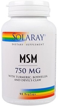 Фото Solaray MSM 750 мг 90 капсул (SOR00862)