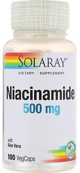 Фото Solaray Niacinamide 500 мг 100 капсул