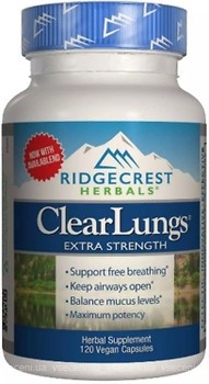 Фото RidgeCrest Herbals ClearLungs Extra Strength 120 капсул (RCH156)