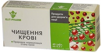 Фото Elit-Pharm Очищение крови 0.5 г 40 таблеток