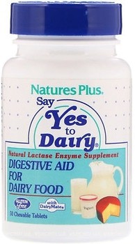 Фото Nature's Plus Say Yes to Dairy Digestive Aid For Dairy Food 50 таблеток (NAP04440)
