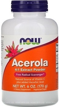 Фото Now Foods Acerola 4:1 Extract Powder 170 г (NOW00740)