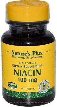 Фото Nature's Plus Niacin 90 таблеток
