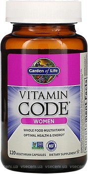 Фото Garden of Life Vitamin Code Women 120 капсул (GOL11366)
