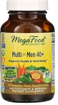 Фото MegaFood Multi for Men 40+ 60 таблеток (MGF10317)