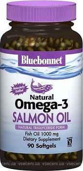 Фото Bluebonnet Nutrition Omega-3 Salmon Oil 90 капсул (BLB0952)