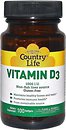 Фото Country Life Vitamin D3 100 капсул