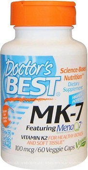 Фото Doctor's Best MK-7 Vitamin K2 100 мкг 60 капсул
