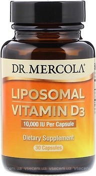 Фото Dr. Mercola Liposomal Vitamin D3 10000 30 капсул