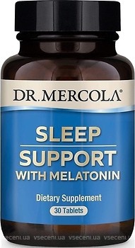Фото Dr. Mercola Sleep Support with Melatonin 30 таблеток