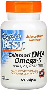 Фото Doctor's Best Calamari DHA 500 мг 60 капсул