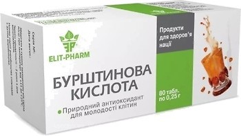 Фото Elit-Pharm Янтарная кислота 80 таблеток