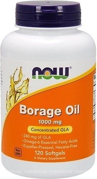 Фото Now Foods Borage Oil 1000 мг 120 капсул