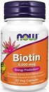 Фото Now Foods Biotin 5000 мкг 30 капсул