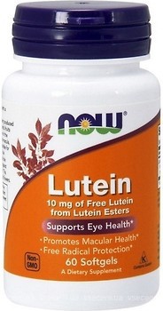 Фото Now Foods Lutein 10 мг 60 капсул