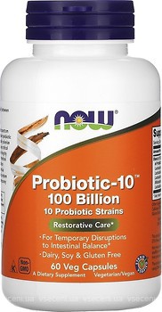 Фото Now Foods Probiotic-10 100 Billion 60 капсул