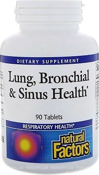 Фото Natural Factors Lung Bronchial & Sinus Health 90 таблеток